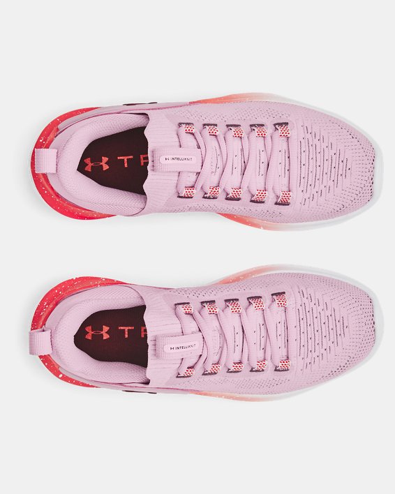 รองเท้าเทรนนิ่ง UA Flow Dynamic สำหรับผู้หญิง in Pink image number 2